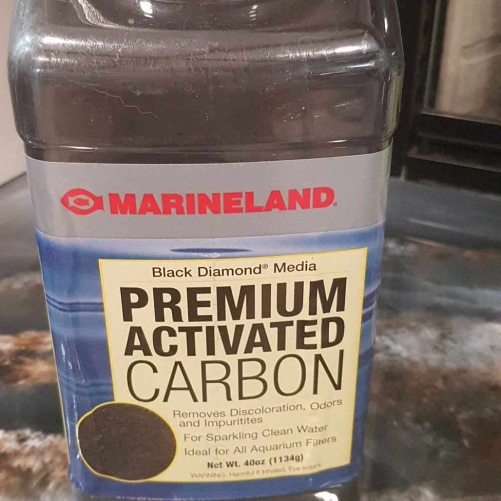 Marineland, black diamond media premium activated carbon, half full